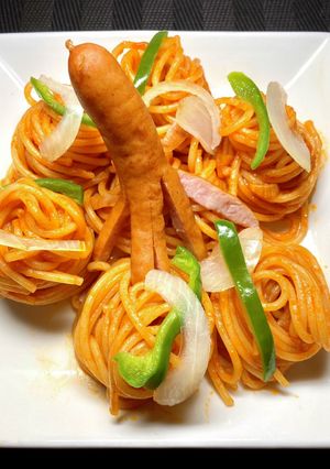 巻き巻きナポリタン-レシピのメイン写真