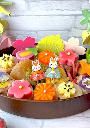 令和四年　弥生2　桃の節句弁当-レシピのメイン写真