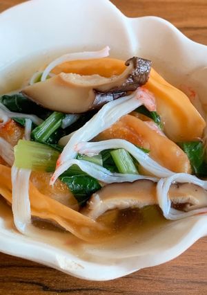 揚げ餃子のかにあんかけ-レシピのメイン写真