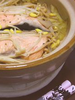 鮭の土鍋蒸し ポン酢風味-レシピのメイン写真