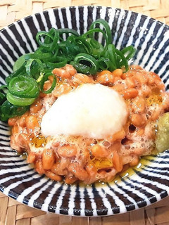 塩麹オリーブオイル納豆にわさびを添えて♡-レシピのメイン写真