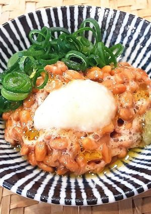 塩麹オリーブオイル納豆にわさびを添えて♡-レシピのメイン写真
