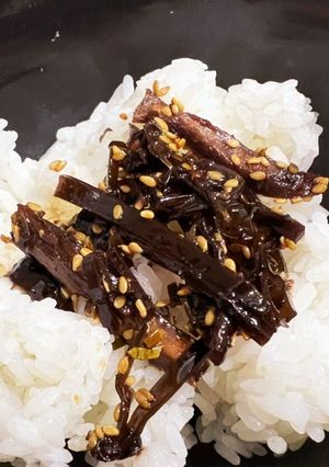 鰻蒲焼きのタレで椎茸&こんぶの佃煮-レシピのメイン写真