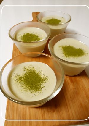 ゆりねのペーストで抹茶ムース風デザート♡-レシピのメイン写真