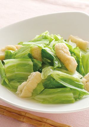 春キャベツと油揚げのさっと煮-レシピのメイン写真