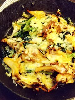 春菊と舞茸のチーズ焼き-レシピのメイン写真
