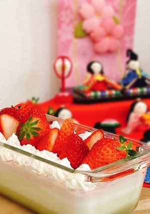 ひな祭りに!3色ムースケーキ-レシピのメイン写真