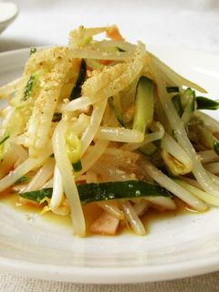 ポン酢で中華風もやしサラダ-レシピのメイン写真