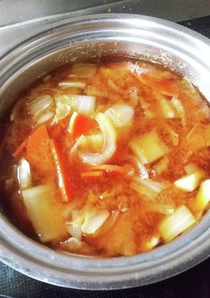 カレー香る味噌汁-レシピのメイン写真