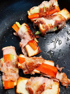 ブロッコリーの茎　厚揚げ豆腐　豚肉巻き-レシピのメイン写真