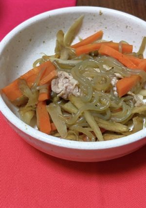 豚肉とごぼうのおかずきんぴら-レシピのメイン写真