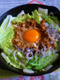 納豆月見の焼きうどんVer.4-レシピのメイン写真