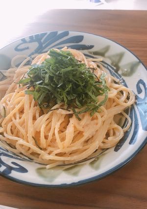 包丁不要!お皿に出すだけ明太子パスタ-レシピのメイン写真