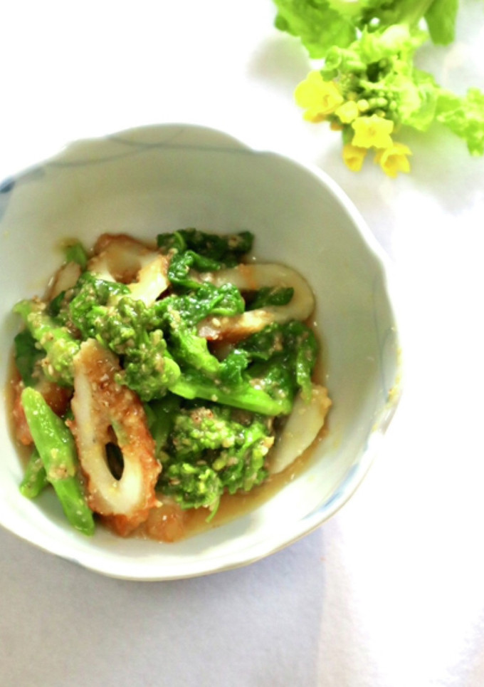菜の花とちくわのおぬた＊甘めの酢みそで-レシピのメイン写真