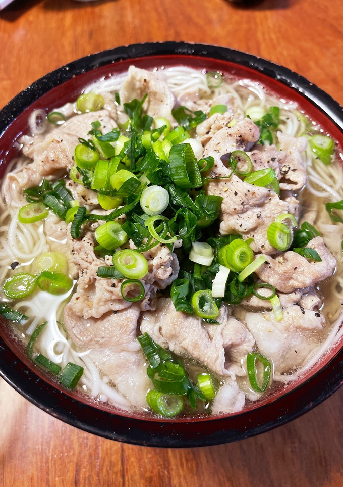 豚とねぎ塩のそうめん-レシピのメイン写真