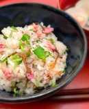 ひな祭りにも♡桜の塩漬け炊き込みご飯