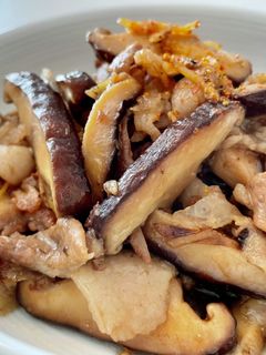 豚肉と椎茸の甘辛煮-レシピのメイン写真