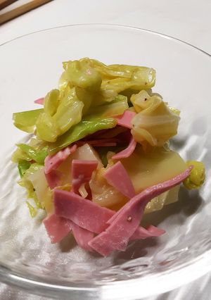 さっぱりキャベツとハムのレモンソース和え-レシピのメイン写真