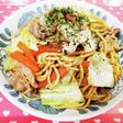 あかりで簡単♪明太焼きそば