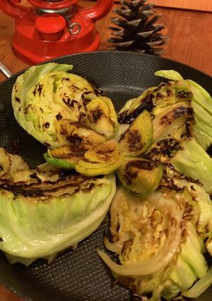 春野菜のキャベツで焼きキャベツ-レシピのメイン写真