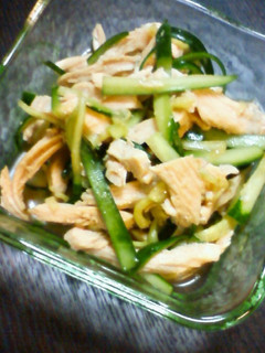 簡単!鶏肉ときゅうりのさっぱり和え-レシピのメイン写真