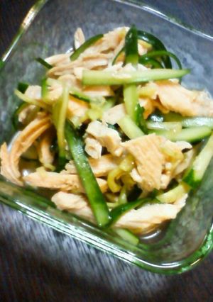簡単！鶏肉ときゅうりのさっぱり和え-レシピのメイン写真