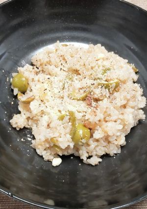 アンチョビとオリーブのバターライス-レシピのメイン写真