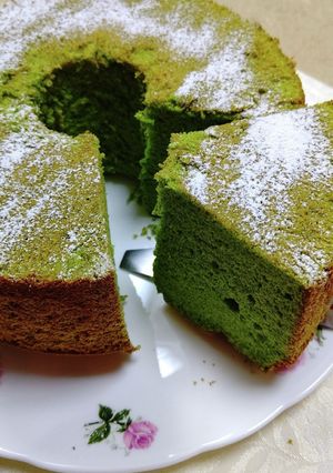 ふわふわ♬ほうれん草シフォンケーキ-レシピのメイン写真
