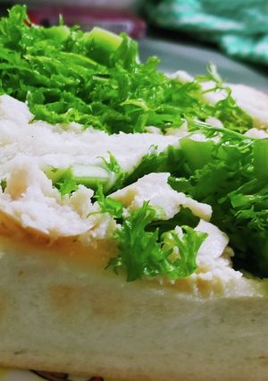 わさび菜チキンマヨサンド-レシピのメイン写真