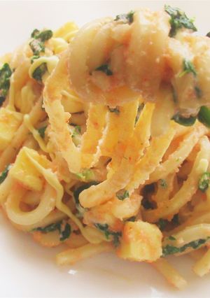 〖 レンチン！明太子マヨチーズうどん 〗-レシピのメイン写真