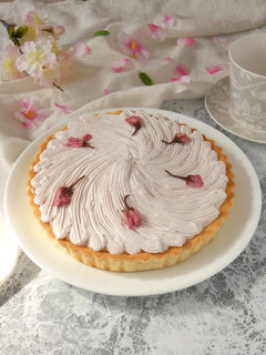 桜クリームタルト-レシピのメイン写真