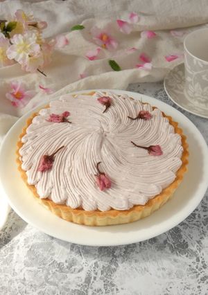 桜クリームタルト-レシピのメイン写真