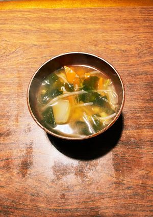 白菜&もやし根菜赤だし味噌汁-レシピのメイン写真