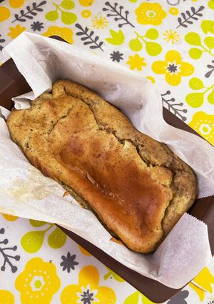 茶殻で豆腐ケーキ(ドクダミ茶)-レシピのメイン写真