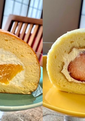 調理バットで作る☆食べ切りシフォンロール-レシピのメイン写真