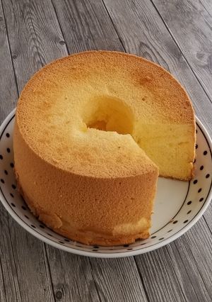 ふわんふわん米粉シフォンケーキ17cm-レシピのメイン写真