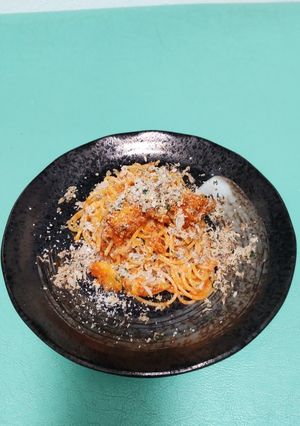 パスタ鯖ミートソース-レシピのメイン写真