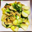 本格!青梗菜と舞茸のオイスター炒め✨