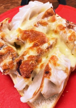 焼き餃子トースト-レシピのメイン写真