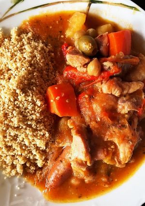 旨味凝縮★クスクスと鶏肉のトマト煮込み-レシピのメイン写真