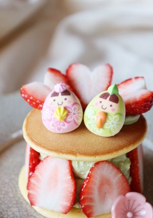 HMでつくるフライパンひな祭りケーキ-レシピのメイン写真