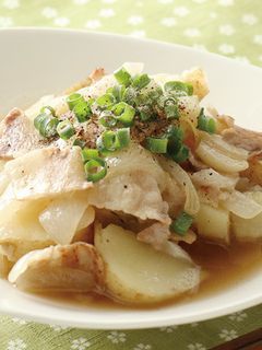 新じゃがと新玉ねぎの白だし煮-レシピのメイン写真