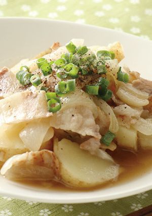 新じゃがと新玉ねぎの白だし煮-レシピのメイン写真