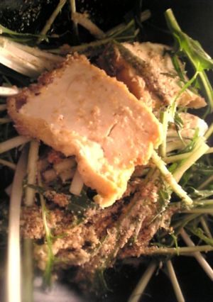 厚揚げと水菜のゴマ和え-レシピのメイン写真