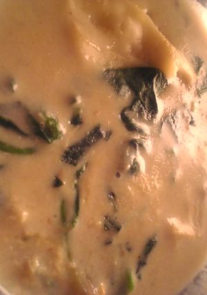 鶏ささみとほうれん草のワンタン豆乳スープ-レシピのメイン写真