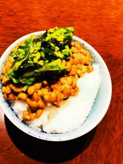 水戸の食卓より♪季節のお浸し納豆(春)-レシピのメイン写真