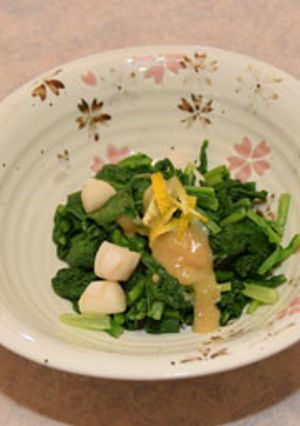 かぶの葉の辛子味噌和（みそあ）え-レシピのメイン写真