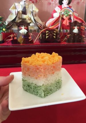 離乳食完了期　ひし餅風ごはん-レシピのメイン写真