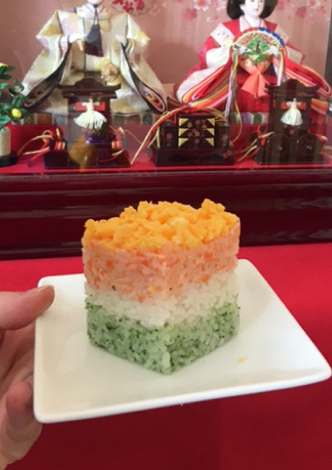 離乳食完了期　ひし餅風ごはん-レシピのメイン写真