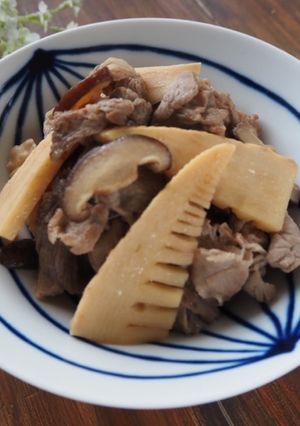 簡単！竹の子、牛肉、しいたけのうま煮-レシピのメイン写真